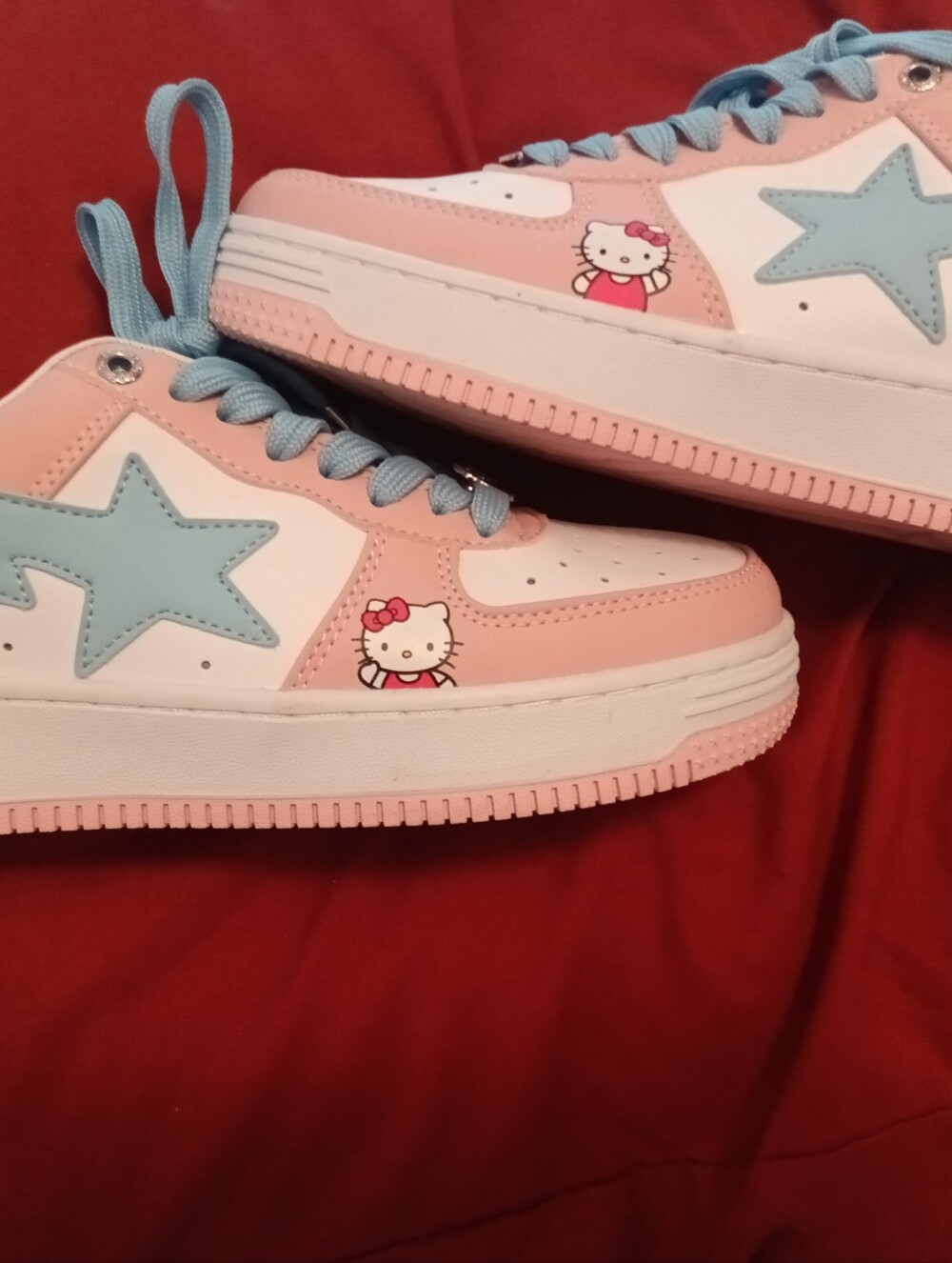 Bape x Hello Kitty Sneakers - Pink and Blue